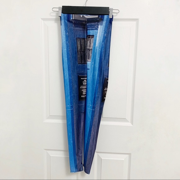 Blackmilk (Doctor Who) Police Box Leggings - Picture 2 of 4